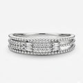 Leaf-Cut & Step-Cut Double Row Band