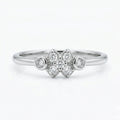 Beaded Floral Stone Border Ring