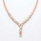 Matte Pave Kite Link Necklace & Earring Set