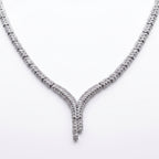 Chevron Leaf Moissanite Jewellery Set