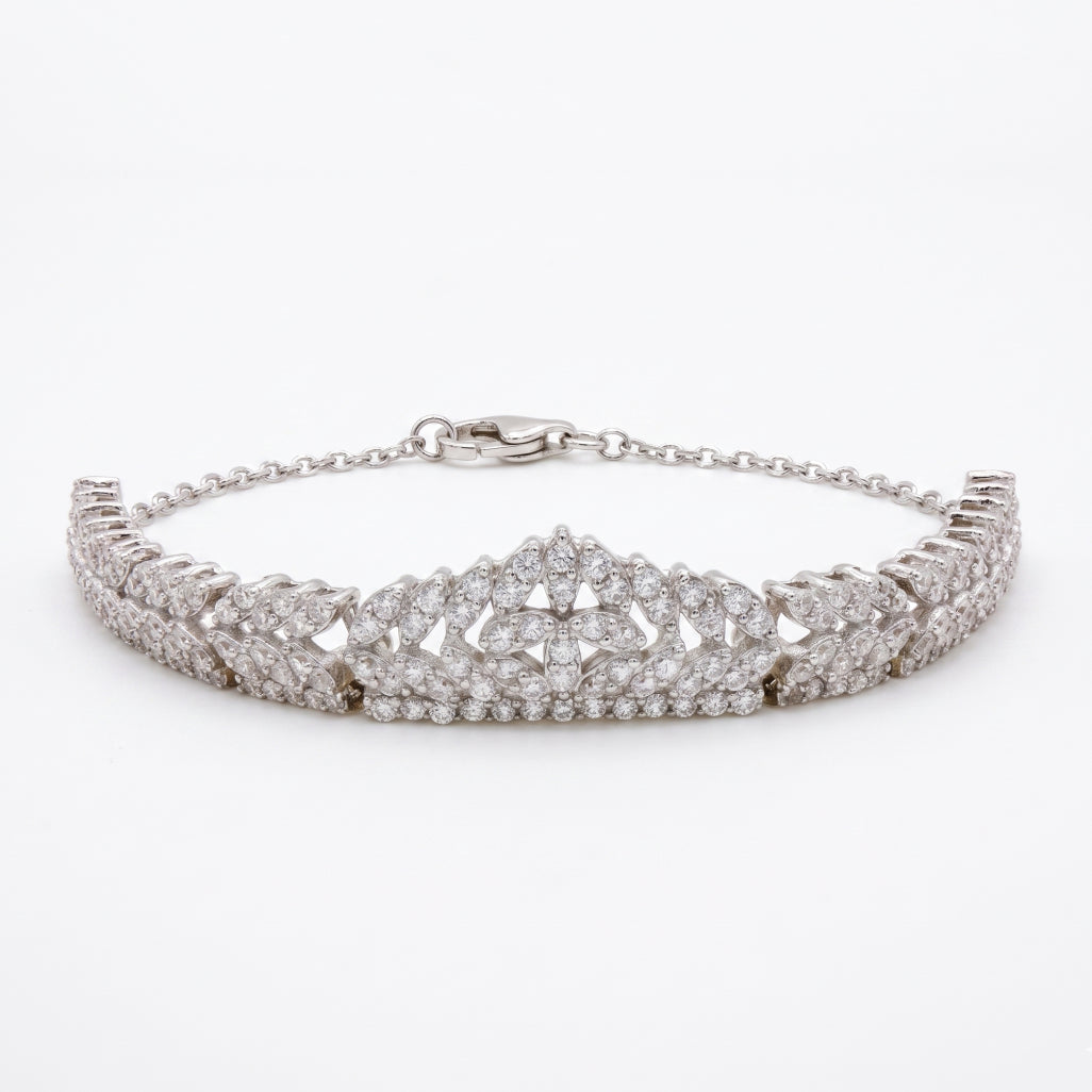 Chevron Leaf Moissanite Jewellery Set