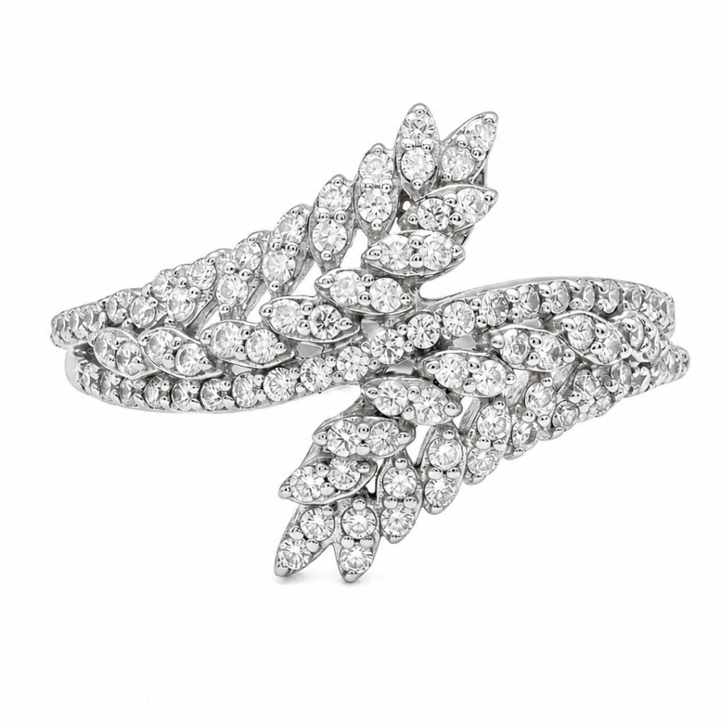 Chevron Leaf Moissanite Jewellery Set