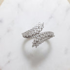 Chevron Leaf Moissanite Jewellery Set