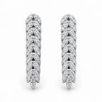 Chevron Leaf Moissanite Jewellery Set