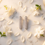 Chevron Leaf Moissanite Jewellery Set