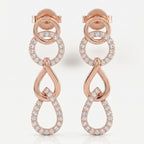 Open Link Circle & Teardrop Moissanite Set