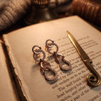 Open Link Circle & Teardrop Moissanite Set