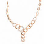 Open Link Circle & Teardrop Moissanite Set