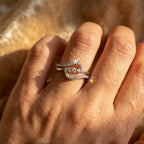 Star Crown Double Band Ring