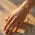 Moonstone Ombre Bead Station Bracelet