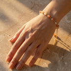 Moonstone Ombre Bead Station Bracelet