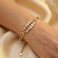 Multi-Infinity Pave Cuff Bracelet