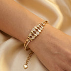 Multi-Infinity Pave Cuff Bracelet