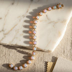 Opal Cushion Bezel Tennis Bracelet