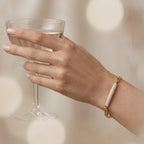Pave Bar ID Link Chain Bracelet