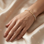 Smooth Bar CZ Tennis Bracelet