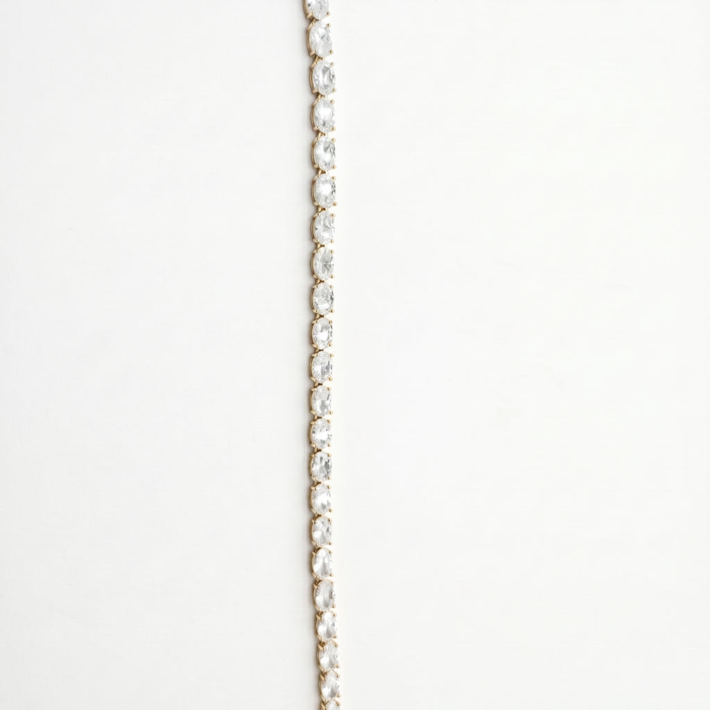 Oval CZ Tennis Bracelet