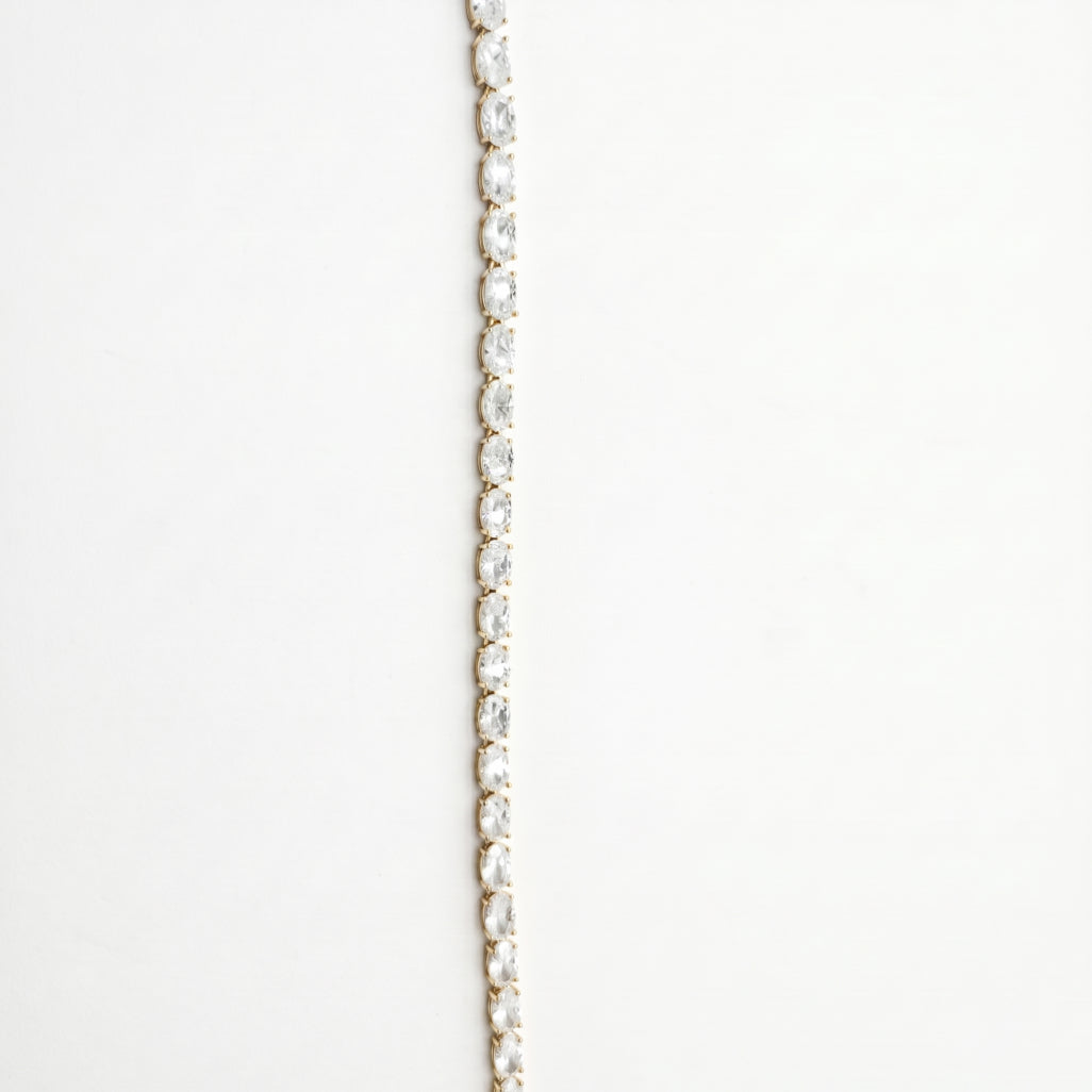 Oval CZ Tennis Bracelet