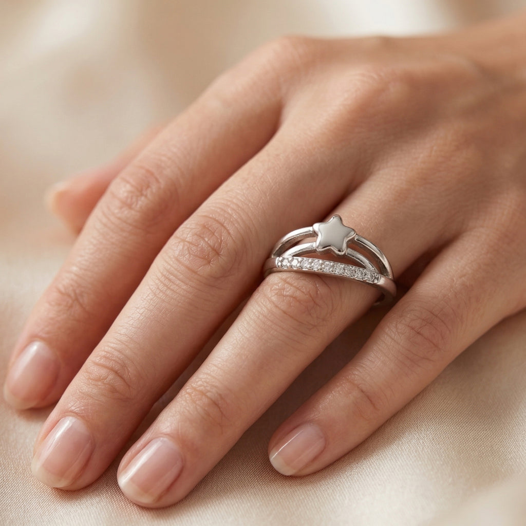 Double Rail Spike Center Ring