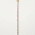 Gold Channel Set Princess Tennis Bracelet â€” 18K Gold Vermeil