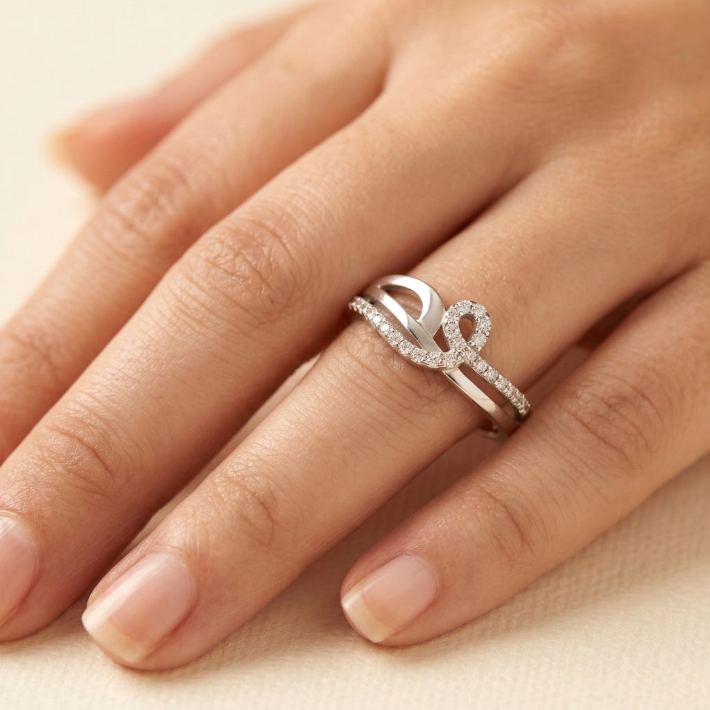 Paisley Swirl Stone Ring