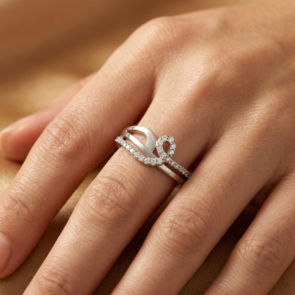 Paisley Swirl Stone Ring