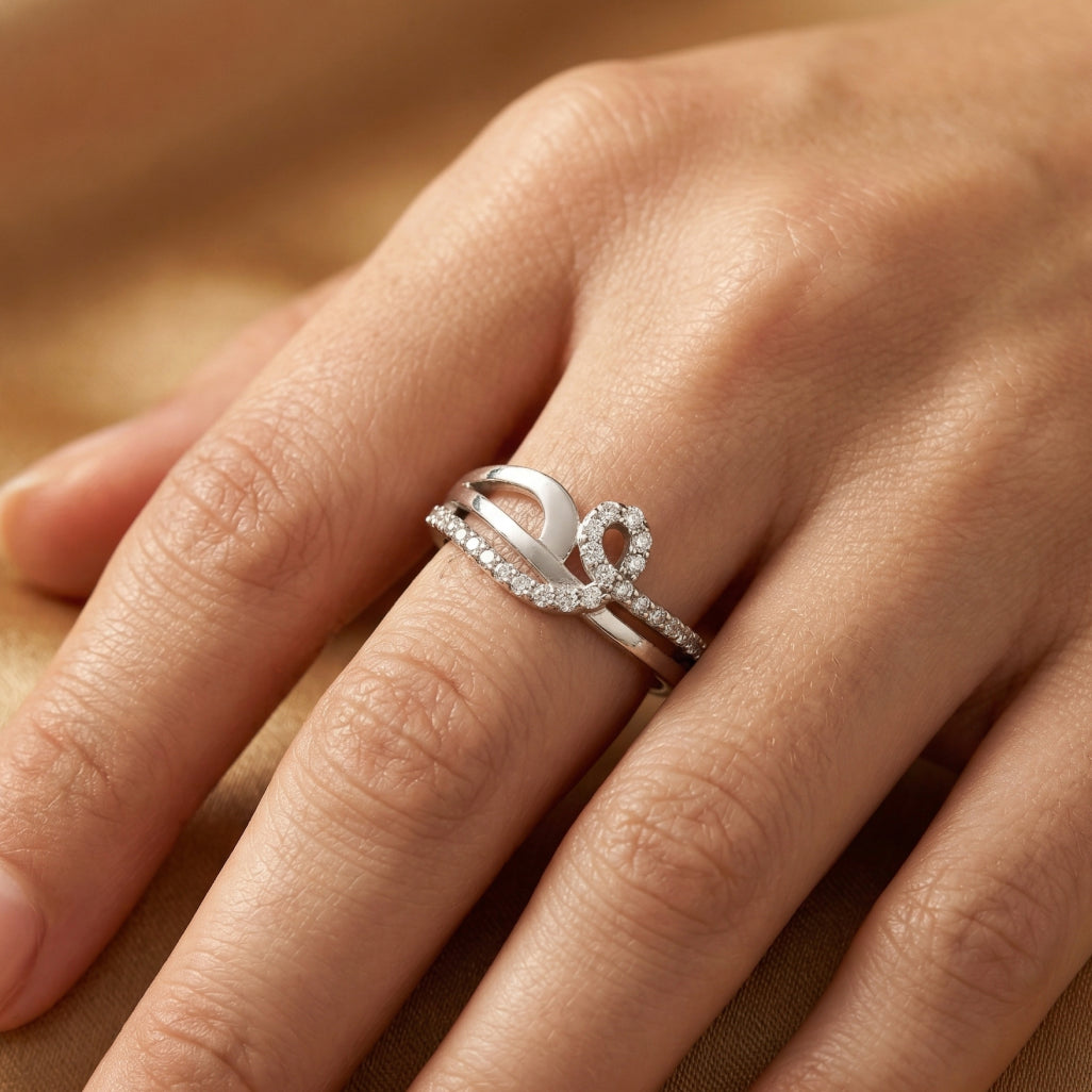 Paisley Swirl Stone Ring