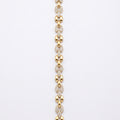 Gold Mariner Pave Link Bracelet â€” 18K Gold Vermeil