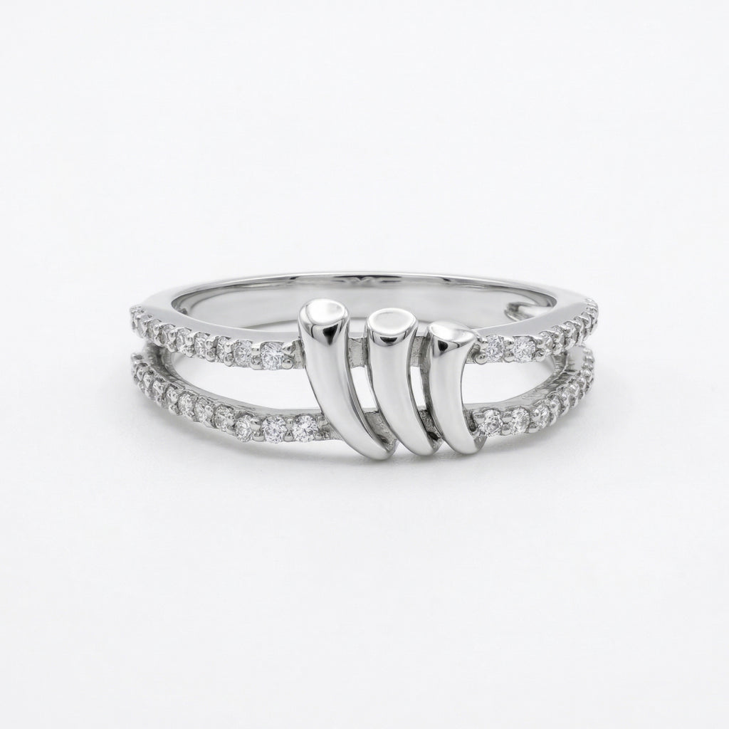 Double Row Wave-Edge All-Around Band