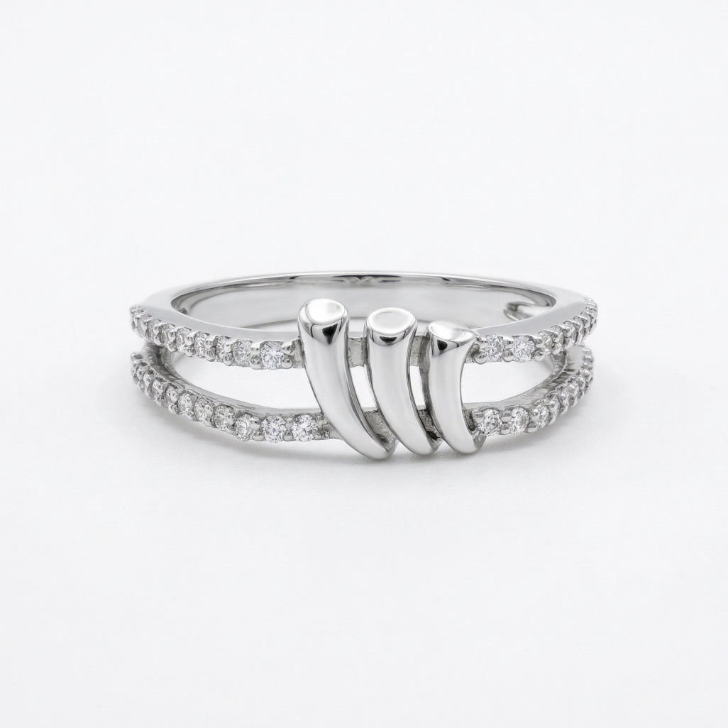 Double Row Wave-Edge All-Around Band
