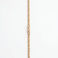 Gold Box Chain Pave Cube Bracelet â€” 18K Gold Vermeil