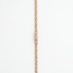 Gold Box Chain Pave Cube Bracelet â€” 18K Gold Vermeil