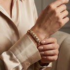 Gold Box Chain Pave Cube Bracelet â€” 18K Gold Vermeil
