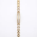 Gold Mariner Pave ID Centre Bracelet â€” 18K Gold Vermeil