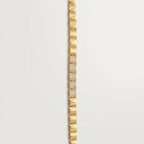 Gold Sunburst Engraved Pave Centre Tennis Bracelet â€” 18K Gold Vermeil