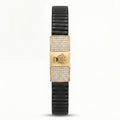 Gold Crown Emblem Pave Ceramic Bracelet â€” 18K Gold Vermeil
