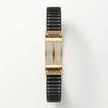 Gold Twin Bar Pave Ceramic Bracelet â€” 18K Gold Vermeil