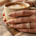 Marquise Baguette Dual Row Band