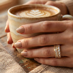 Marquise Baguette Dual Row Band