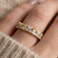 Mixed Cut Scatter Eternity Band