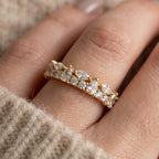 Mixed Cut Scatter Eternity Band