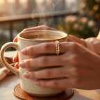 Curb Chain Pave Stack Ring