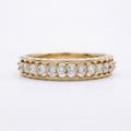 Scallop Crown Pave Eternity Band