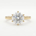 Six-Prong Round Brilliant Solitaire Ring