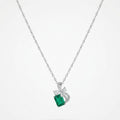 Esme Emerald Bow Pendant