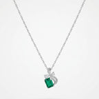Esme Emerald Bow Pendant
