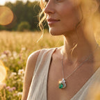 Esme Emerald Bow Pendant
