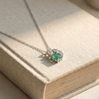 Esme Emerald Bow Pendant