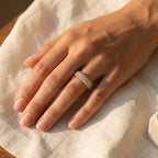 Triple Row Dome Pave Band