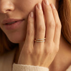 Coil Wrap Pave Open Ring